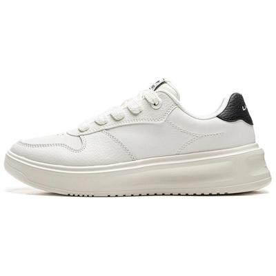 Li Ning Cloud Sky Ευέλικτα Παπούτσια Σκέιτ Χοντρή Σόλα Αύξησης Ύψους Αντιολισθητικά Ανθεκτικά στη Φθορά Αναπνεύσιμα Χαμηλά Παπούτσια Γυναικεία Αθλητικά Παπούτσια Λευκά Μαύρα AGCU320-4