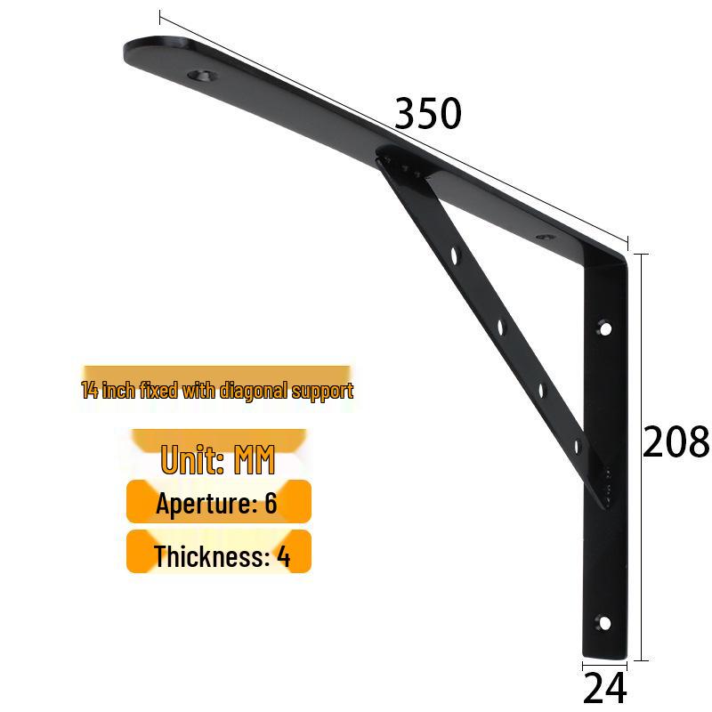 Stainless Steel Wall-Mounted Tripod Bracket for Load-Bearing Support and Partition Fixing