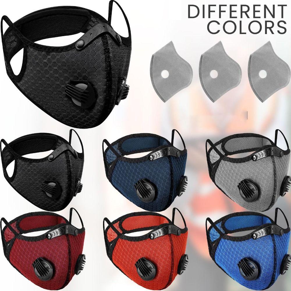 Ergonomic Respirator Mask Nose Clamp Activated Carbon Filters Breathable Dust Mask  Painting