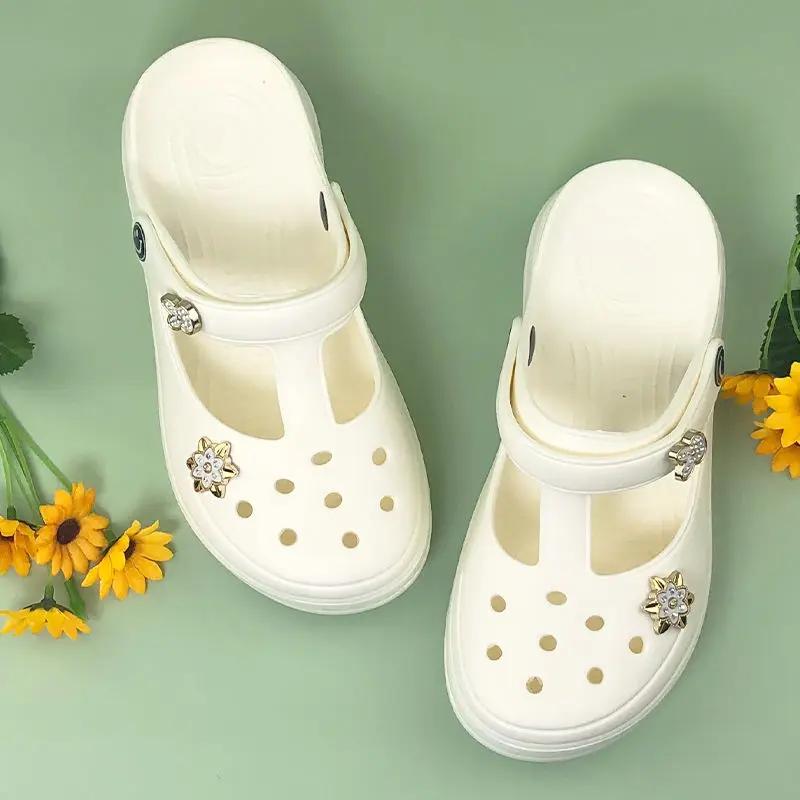 Fashion Thick Sabot Women's Slippers and Ladies Sandals H Sandal Clappers Original Slides On Sale Promotion 2025 Luxury Easy Wears Shoes