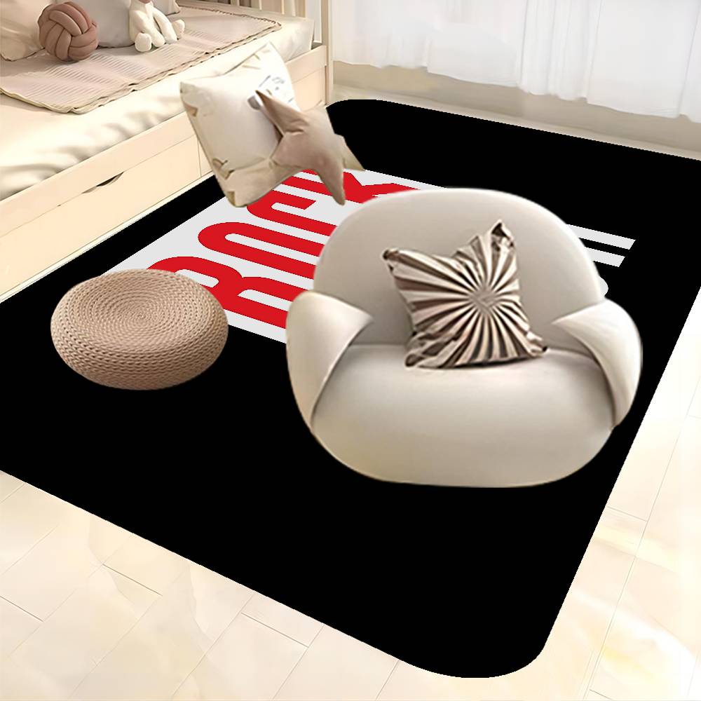 R-Rock-Shox Mountain Bike Floor Mat Cheaper Anti-slip Modern Living Room Balcony Printed Bedside Mats