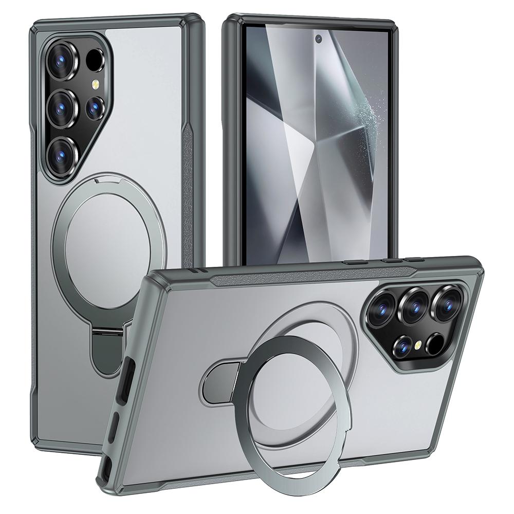 

For Samsung Galaxy S23 Ultra Case with Magnetic Kickstand TPU + PC Anti Drop Phone Cover C