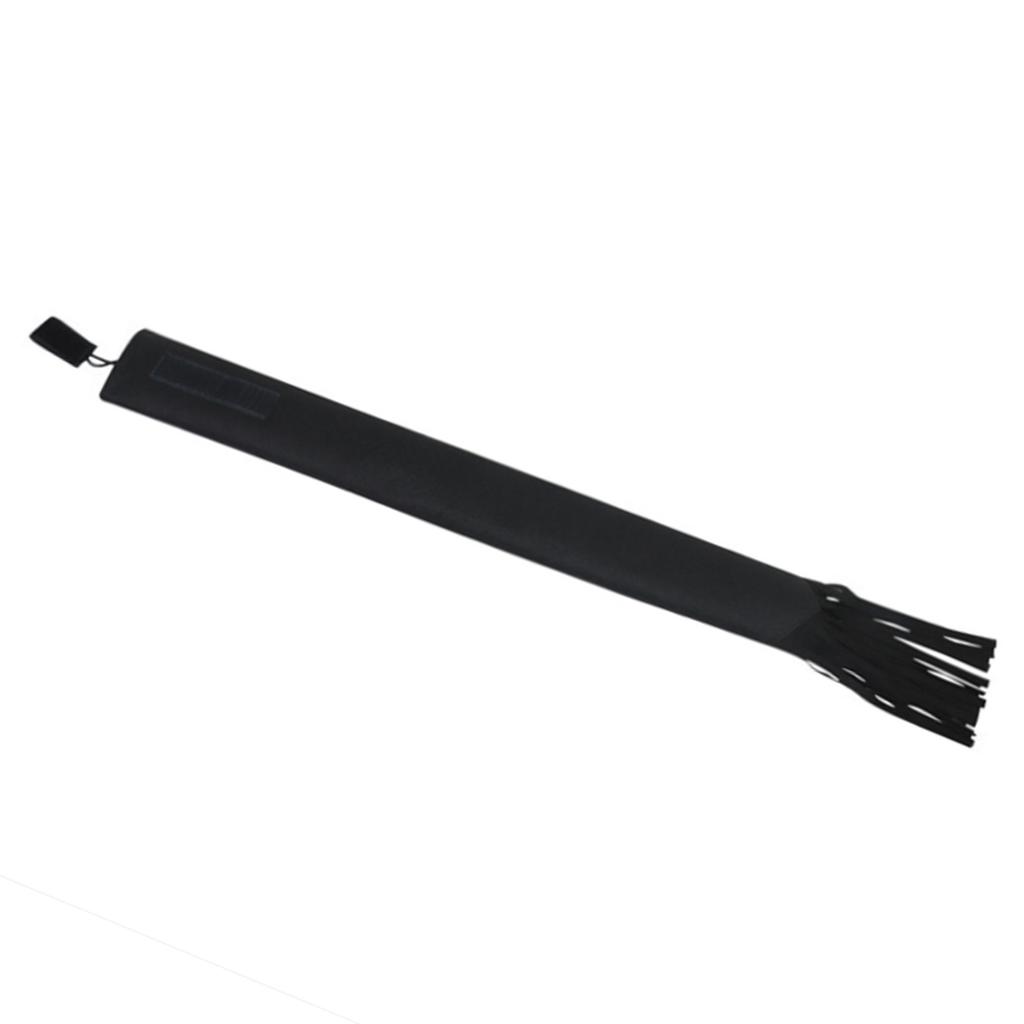 Horse Tail Bag Nonwoven Fabric Waterproof Breathable Horse Tail Protector Guard with Fringe Black