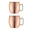 Moscow Mules Glass Stainless Steel Coppers-Plated Hammer Point Beer Glass European American Bar Cocktails Glass Drum Cup