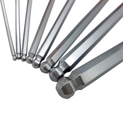 YUENTOEN 5-Piece T-Handle Hex Wrench Set with Long Ball Point and Allen Wrenches, Sizes 2.5mm, 3mm, 4mm, 5mm, and 6mm, for Car, Machine, Bicycle, and