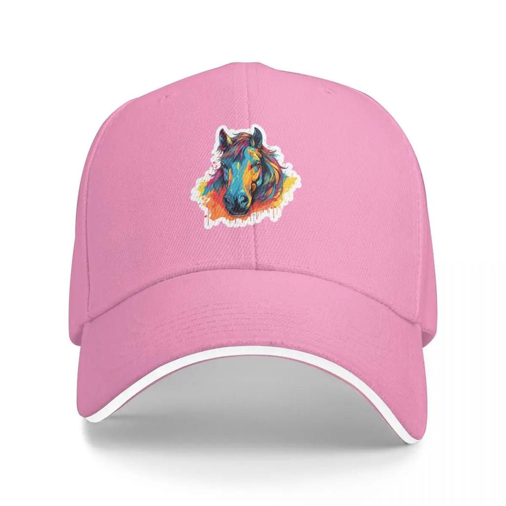 Horse Head Pop Art Baseball Cap Golf Hat Golf Hat Genuine For Women Mens