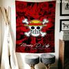 One Piece Straw Hat Pirates Wall Tapestry Aesthetic Wall Hanging Printed Fabric Blanket Decorative Tapestries For Bedroom Living Room Home Decor