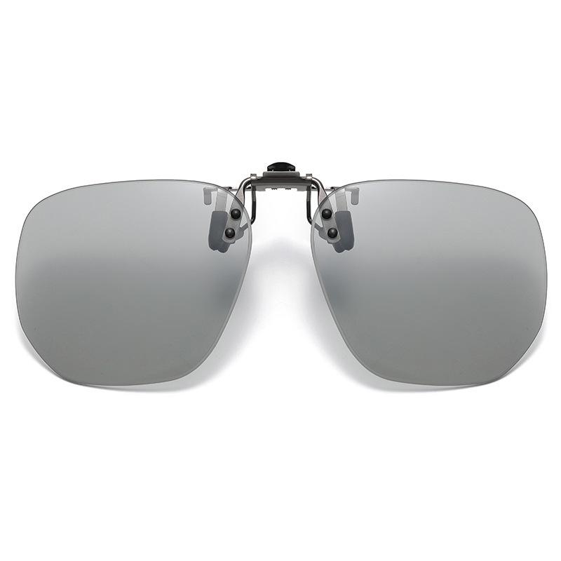 Polarized Sunglasses Clip for Men With Myopia Driving Fishing Sun Glasses Color Changing UV Resistant Night Vision Goggles