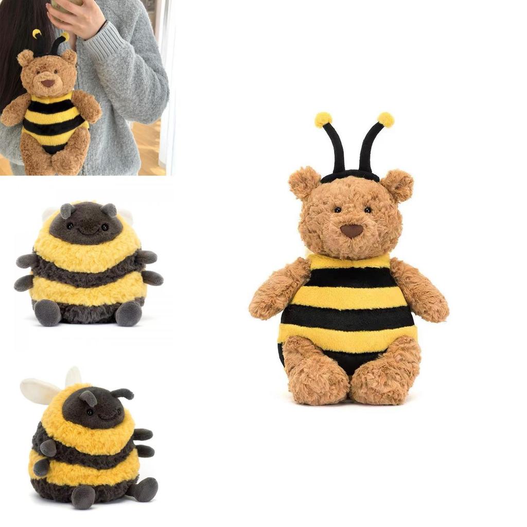 Bee Bear Plush Toy With Pp Cotton Filling For Teenagers And Adults