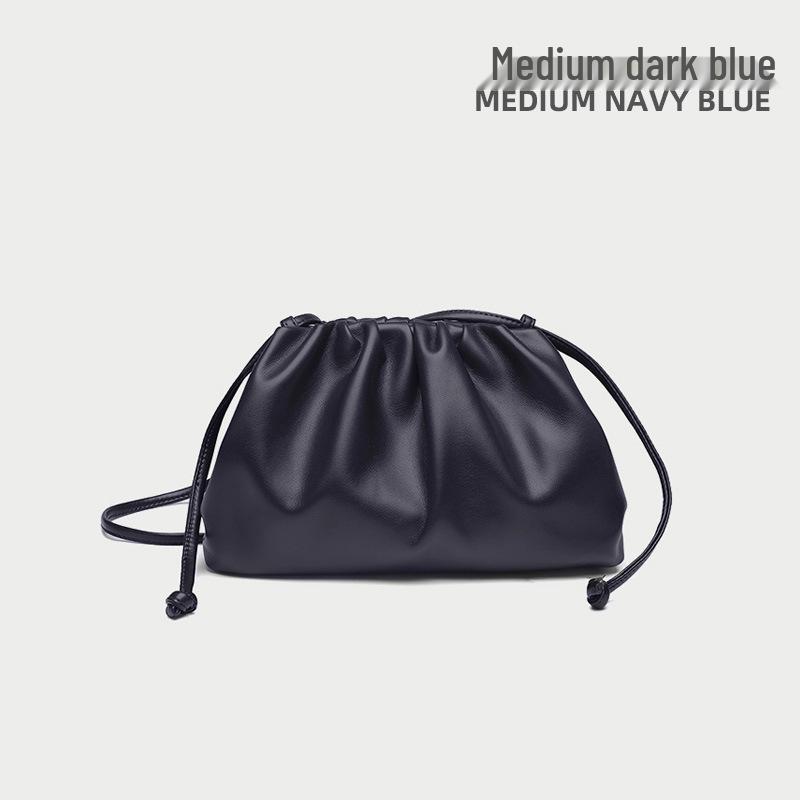 High-End Textured Cloud Dumpling Women's Shoulder Bag - Niche Pleated Design