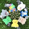 10cm Fuggler Cute Tooth Monster Funk Tooth Treasure Plush Keyrings Kawaii Mini Series Baby Funny Plush Doll Ornament