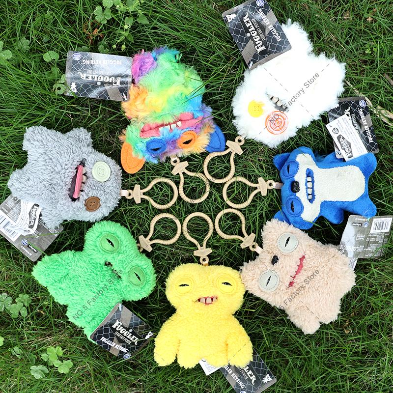 10cm Fuggler Cute Tooth Monster Funk Tooth Treasure Plush Keyrings Kawaii Mini Series Baby Funny Plush Doll Ornament