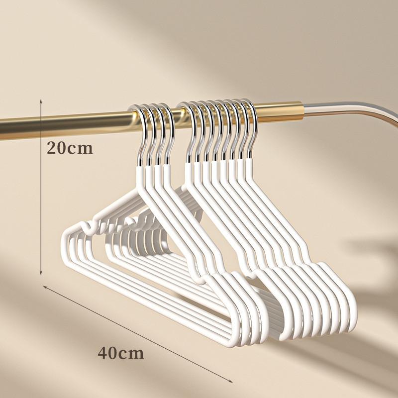 10 pz Appendiabiti Metallici Senza Tracce Antiscivolo Resistenti Robusti Scaffali per Vestiti Articoli per Appendere i Vestiti in Camera da Letto Organizzatore Domestico