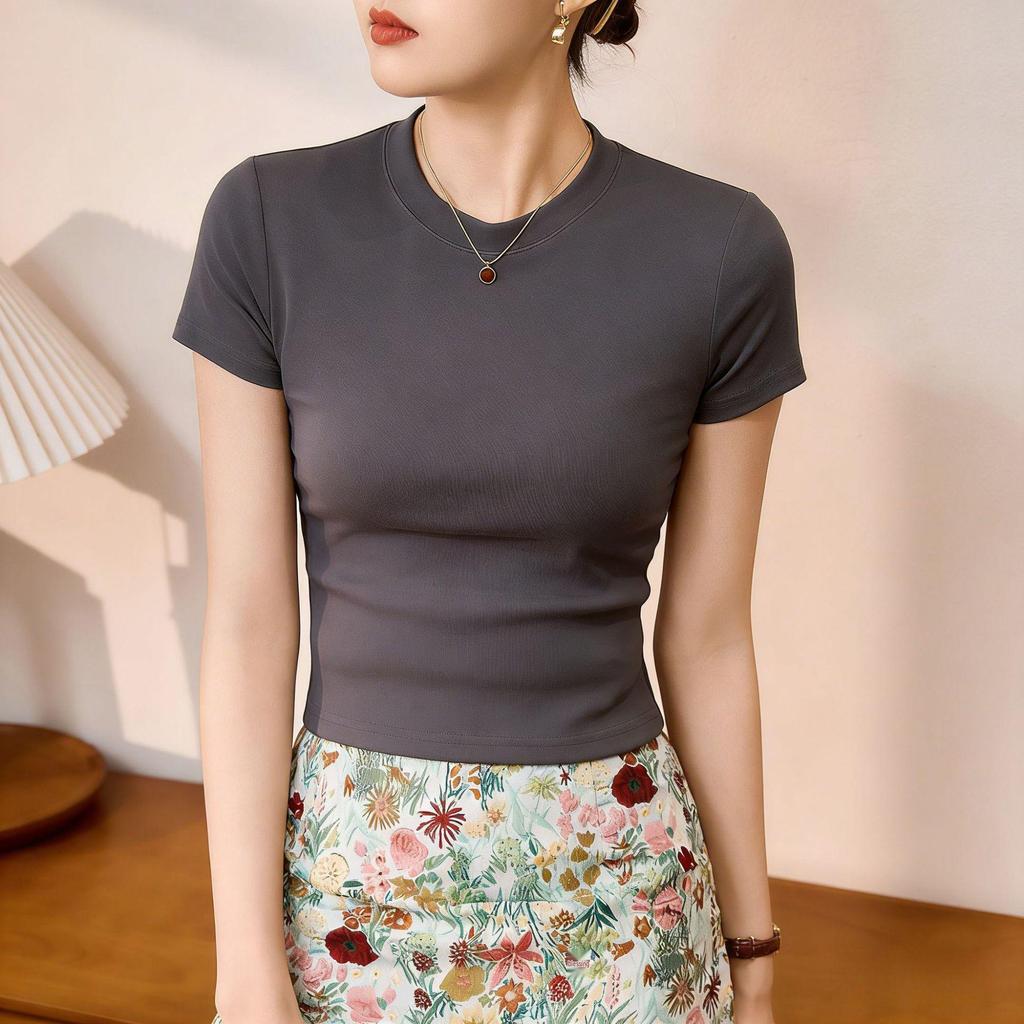 2026 Premium Women's Slim-Fit Short-Sleeve Cotton T-Shirt