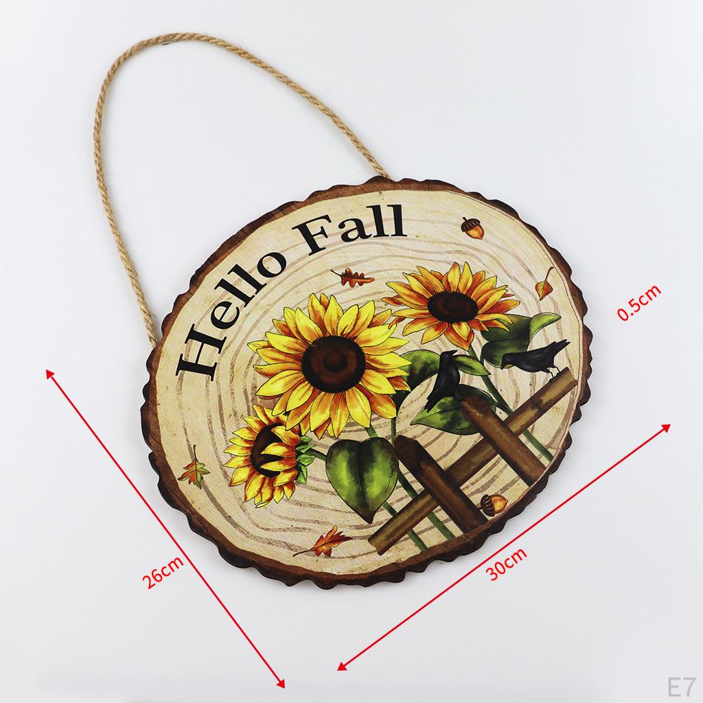 Autumn Fall Door Hanging Sign Harvest Decoration, indoor Use