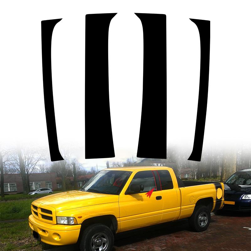 

Стойки на дверные стойки автомобиля для Dodge Ram Dodge Ram 1500, 2-дверная кабина Club Cab 1995-2002, накладка на окно, наклейка на колонку BC