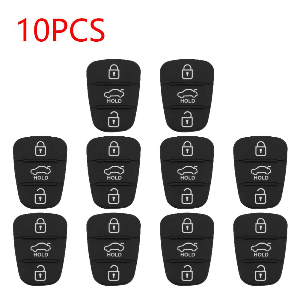 1/5/10PCS Replacement 3 Button Rubber Pad for i30/i35/iX20 Solaris Verna Flip Remote Car Key Shell Case Cover