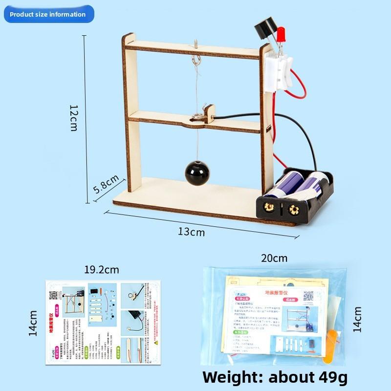 Expérience Scientifique Bricolage Modèle d'Alarme Tremblement de Terre Avec Technologie Vapeur Kit Éducatif Pour Enfants