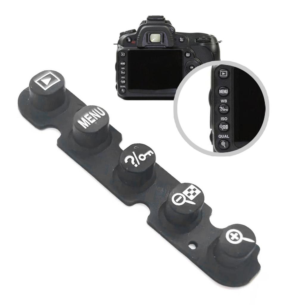 Camera Button Body Rear Back Button Rubber Cover Key Replacement Part For D90 Digital Camera Repair Accessories