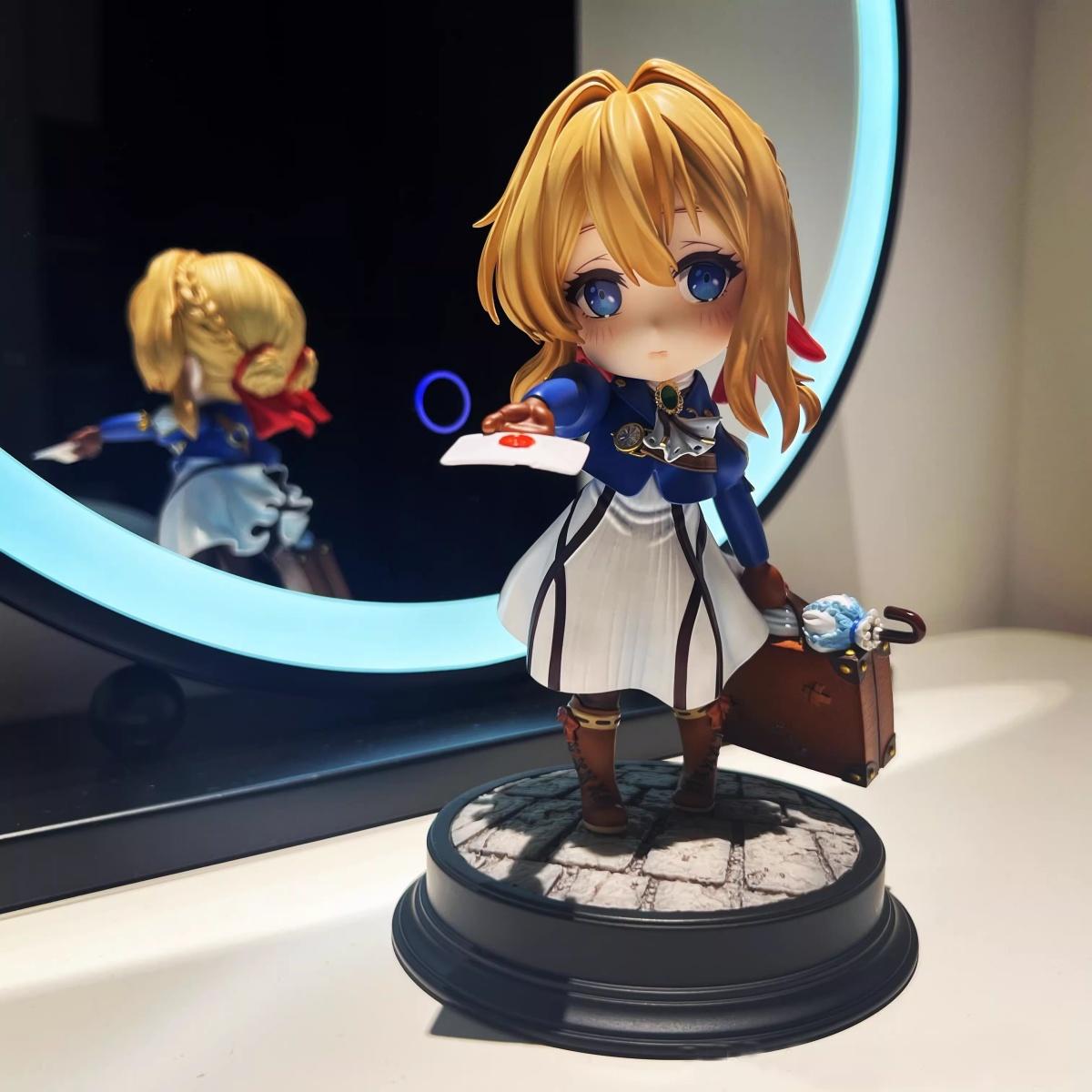 

17.5cm Violet Evergarden Violet Cute Version Delivering Letter Anime Figure Model Statue Collection Desktop Decoration Ornament