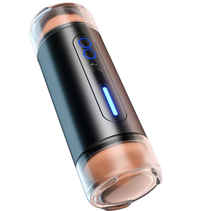 Vibrating Male Masturbator Realistic Textured Pocket Pussy Mens Stroker Blowjob Machine for Penis Training