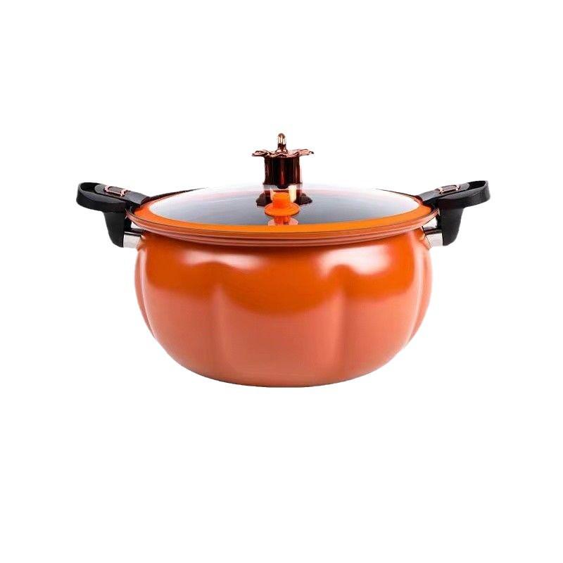 8L Yellow Duck Non-Stick Micro Pressure Cooker - Pumpkin Stew Pot