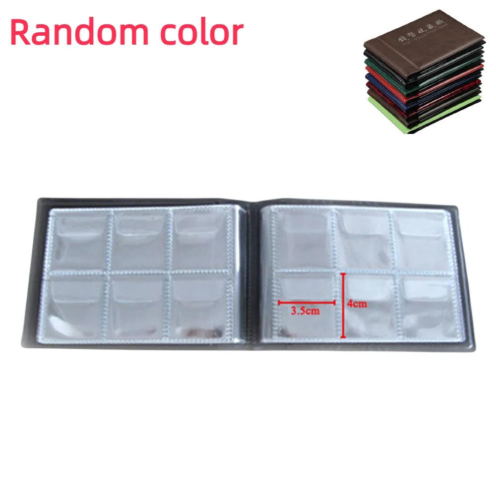 60 Pockets Coin Holders Collecting Album Storage Coin Collection Supplies Book Currency Holder Collecting Album Random Color