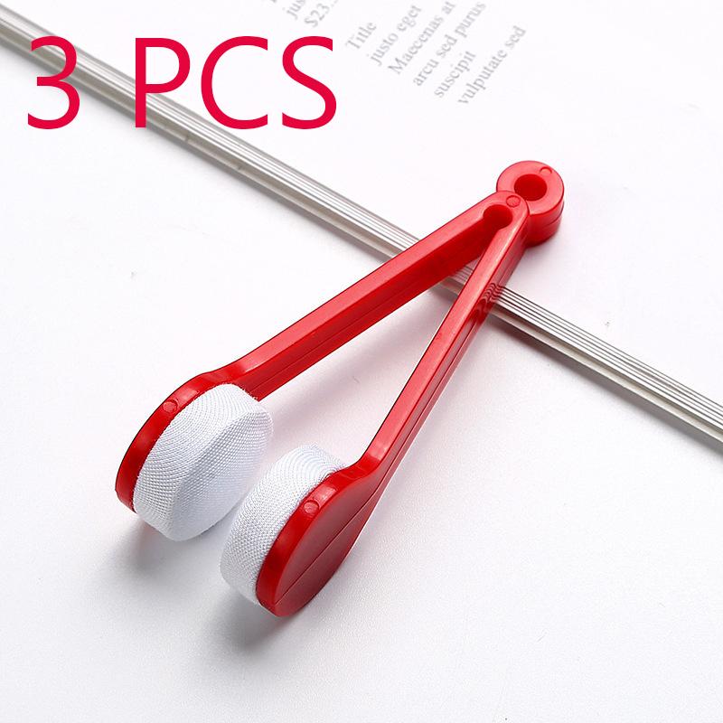 Practical Portable Glasses Cleaning Rub Eyeglass Sunglasses Spectacles Microfiber Cleaner Brushes Wiping Tools Mini