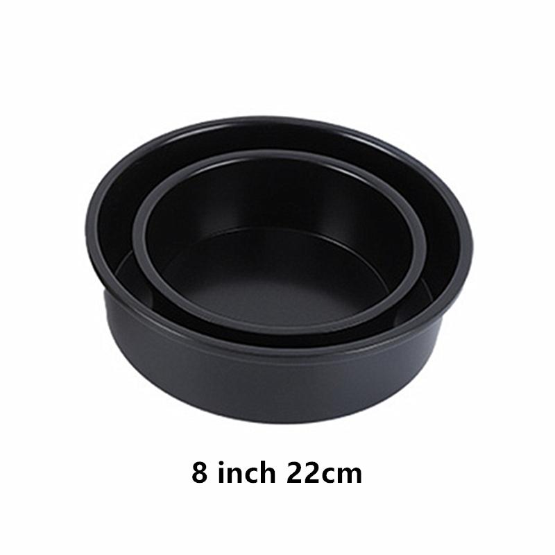 1Pc Round Carbon Steel Cake Mold Non-stick Household Live Bottom Mousse Model Multifunctional Baking Trays Kitchen Baking Tools