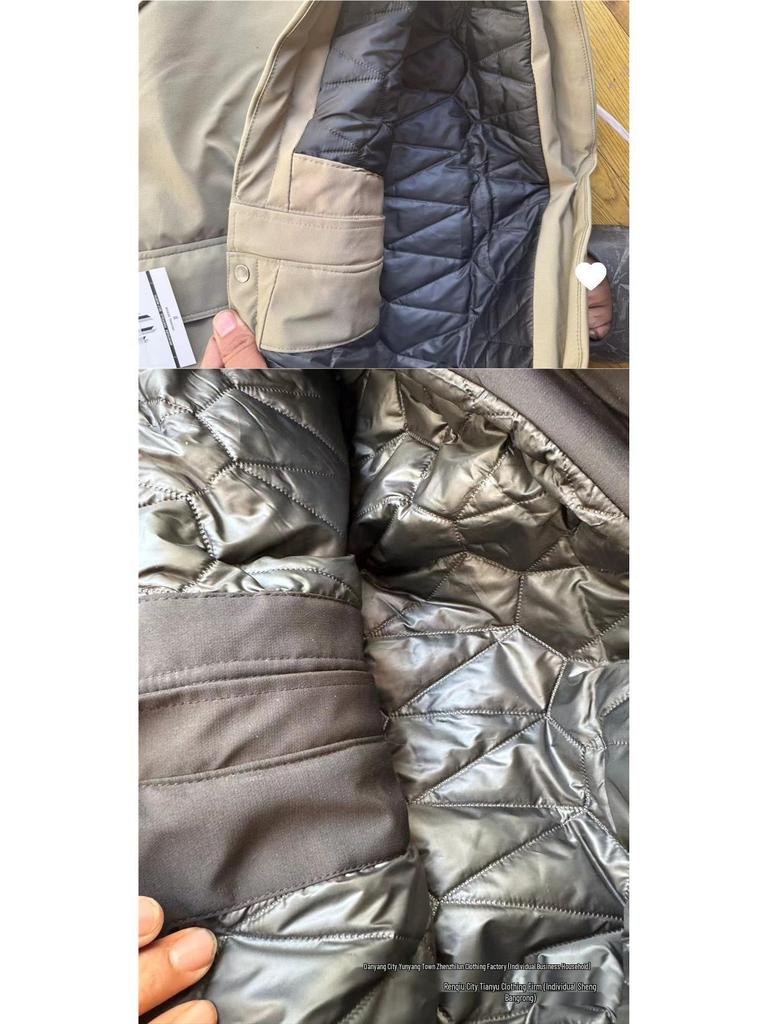 2024 Men's Fashionable Windproof Hooded Cotton Jacket – Thick, Loose, and Stylish for Autumn/Winter