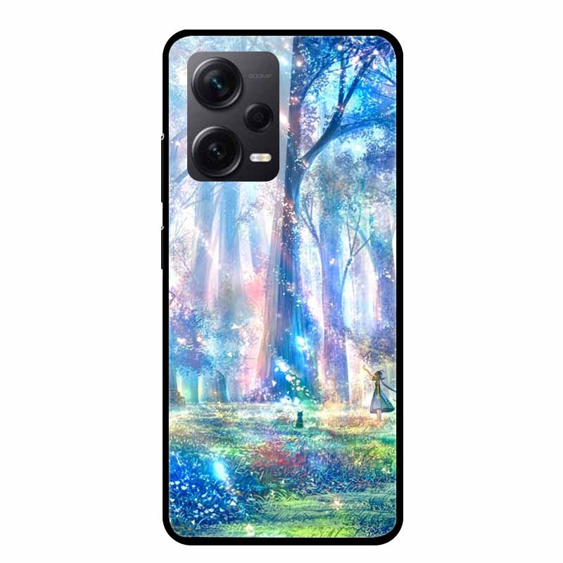 Tempered Glass Cases For Redmi Note 12 Pro Plus 5G Covers Note12 Hard Back Covers for Xiaomi Redmi Note 12 Pro Capas Protective