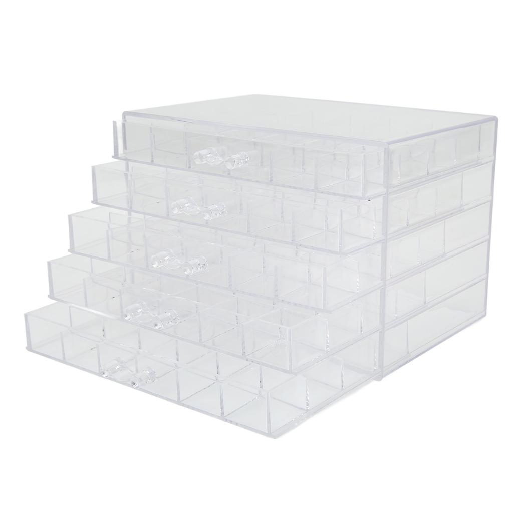5 Layer Transparent Jewelry Box Drawer Type Dustproof Transparent Jewelry Storage Box 120