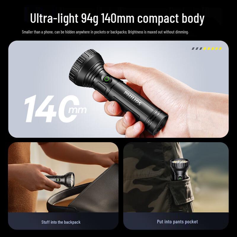 Philips SFL1252/93 Rechargeable Outdoor LED Flashlight