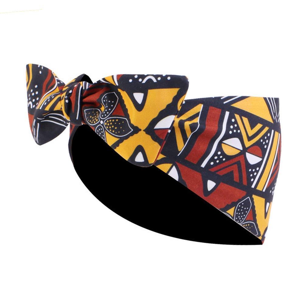 Knotted Boho Hair Wrap Wide Sports Yoga Headband Vintage Daily Wears Turban  for Women