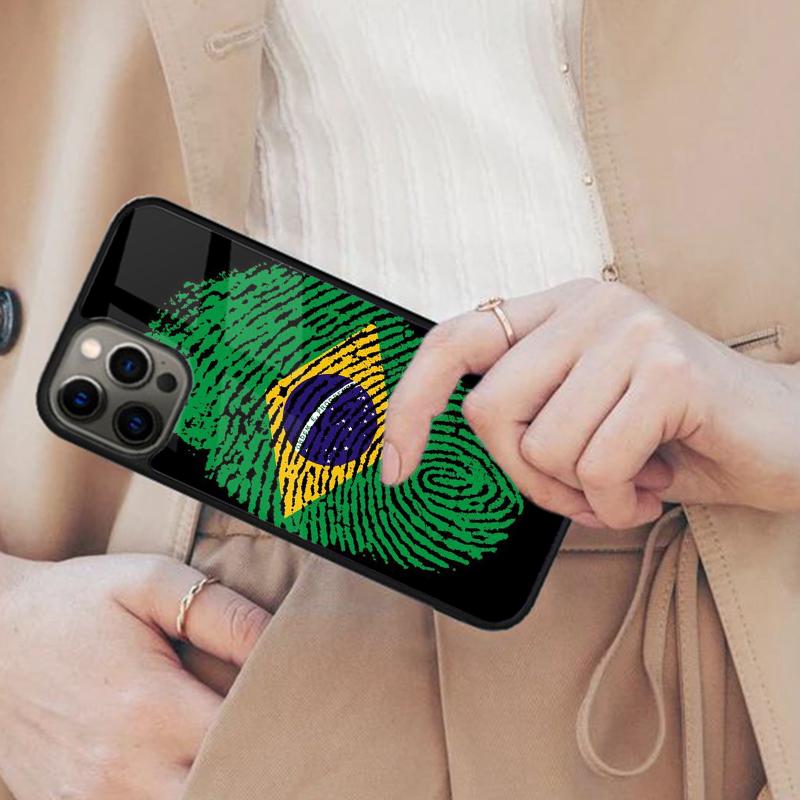 Brasil Brazil Flag Vintage Retro Country Brazilian Pride Magnetic Phone Case For iPhone 17 Air 16 14 13 12 Pro Max 15 Plus Cover