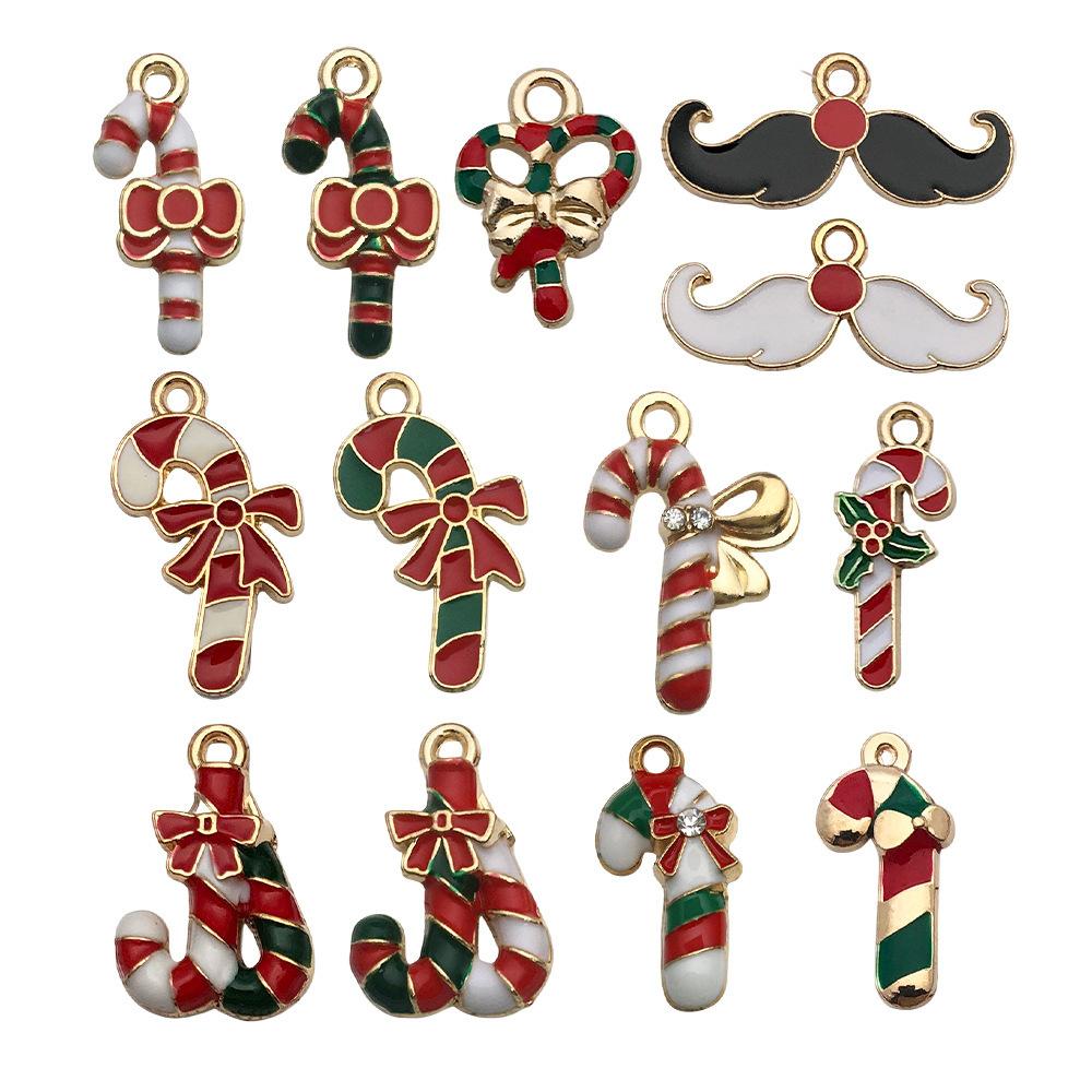140 Kinds Of Christmas Drips Santa Claus Snowman Snowflake Deer Earrings Bracelet Pendant Diy Jewelry Accessories