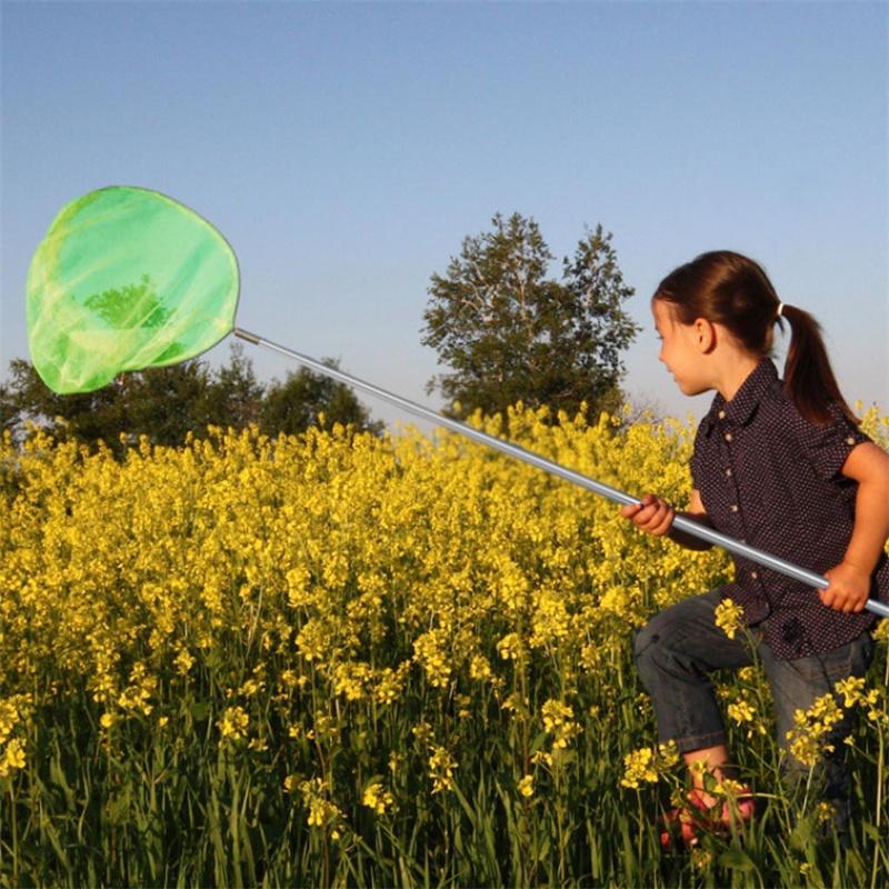 Children'S Outdoor Entertainment Toy 3Pcs Multi Stainless Steel Telescopic Fishing Net Insect Net Fishing Pocket Beach Fun Toy