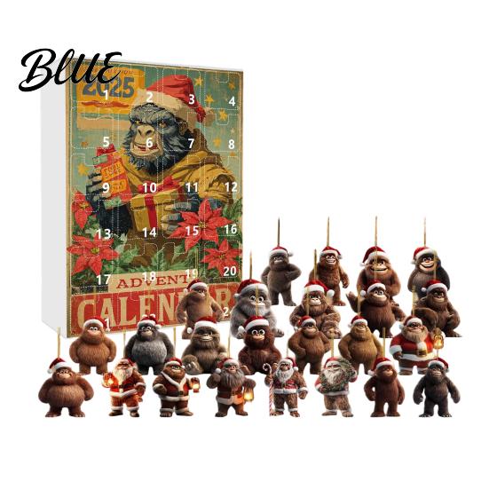 Multifunctional Holiday Decoration Surprises Family Ape Man 24-Day Countdown Advent Calendar Themed With Christmas Festival