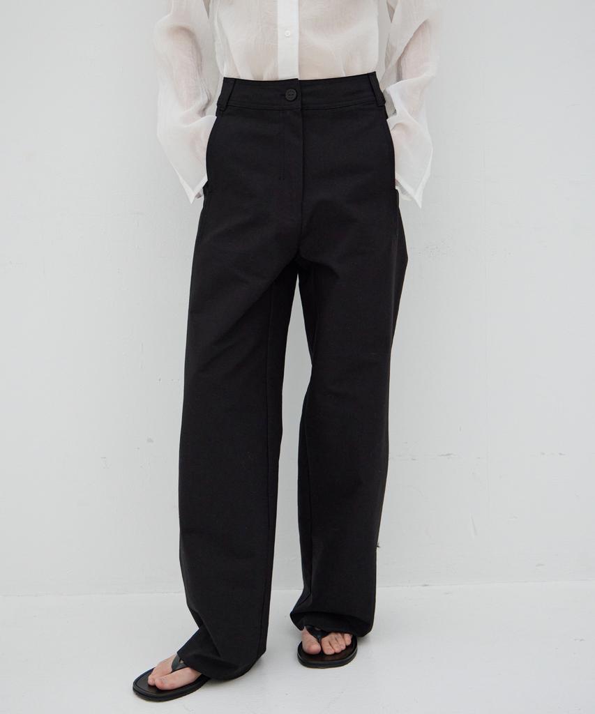 Leuba French Wide Chino Pants - Black