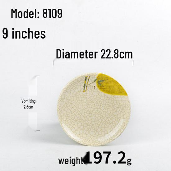 A5 Melamine Restaurant Tableware: Creative Plastic Fast Food & Cold Dish Plate for Hot Pot and Household Use