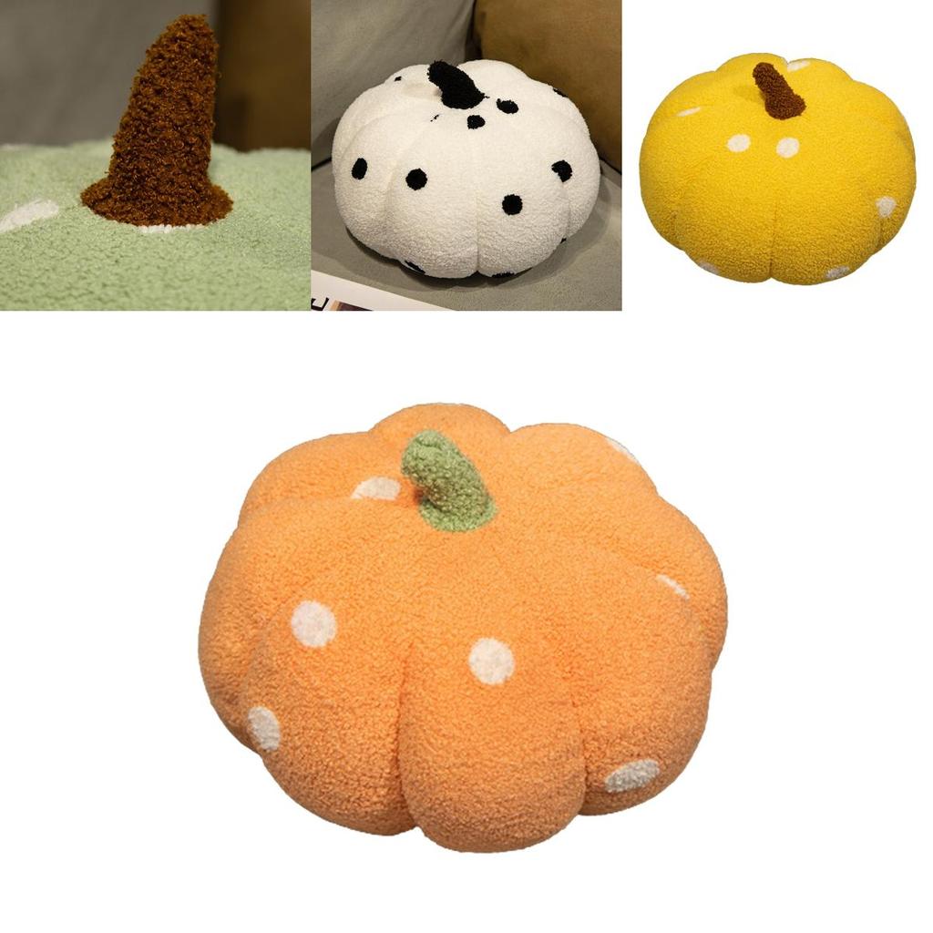 Kissen im nordischen Stil aus Plüsch mit Polka Dots in Gemüseform zur Heimdekoration