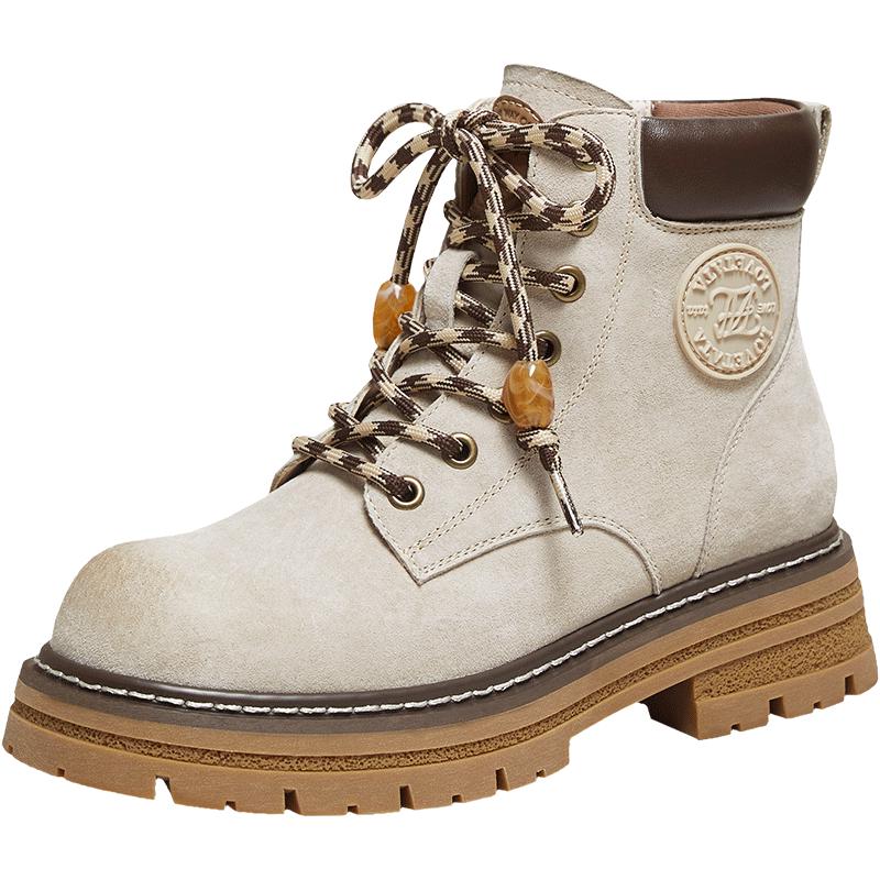 TATA Women s Retro Work Short Boots 36