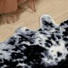 Large Size Cow Printed Cowhide Faux Skin Leather NonSlip Antiskid Mat Carpet for Living Room