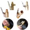 Pompă gonflabilă portabilă pentru pneuri de mașină Mandrină de aer Pompă de umflare Conector de supapă Adaptor de fixare pentru mașină, alamă, supapă de roată a anvelopei de 8 mm
