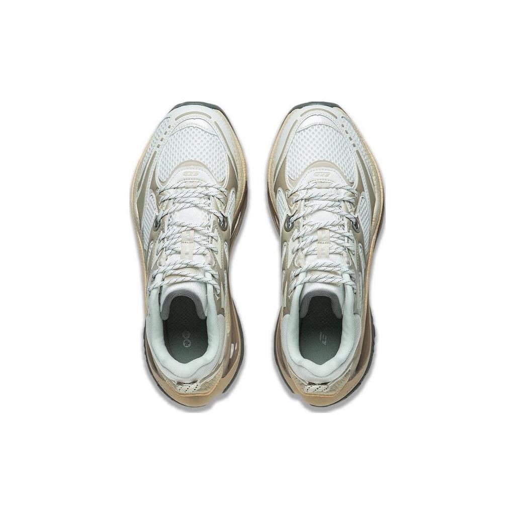 Li Ning Exceed Infinity Abrasion Resistant Breathable Low Top Sports Casual Shoes Men's White Gray AZGT003-2