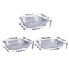 5Pcs 12 Inch Aluminum Foil Box Non-stick Baking Tray Portable Food Container  Oven BBQ Baking Tools