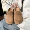 [Youshilai] Retro Thick-soled Versatile One-pedal Women's 2025 Spring New Fashion Ugly and Cute Casual Half Slippers