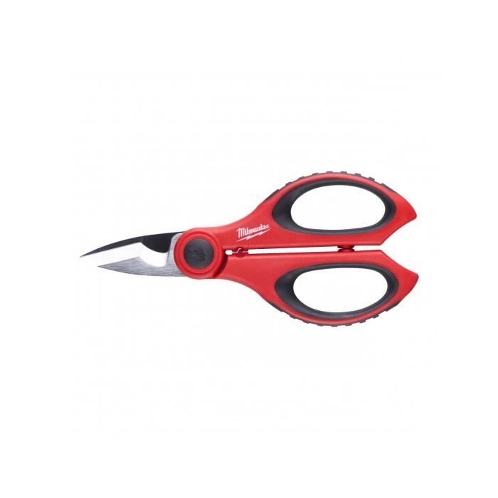 Ciseaux D'électricien - Milwaukee - 4932478620 - Rouge - Coupante