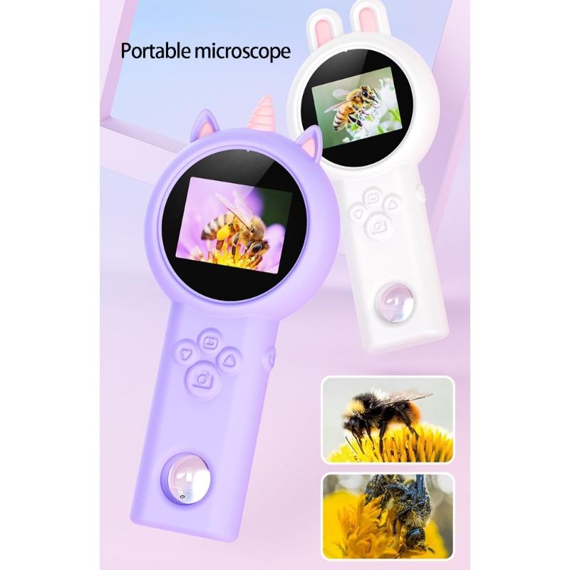 Handheld Pocket Digital Microscope for Youngly Explorers with Recording Functions High Definition Imaging Learning Tool