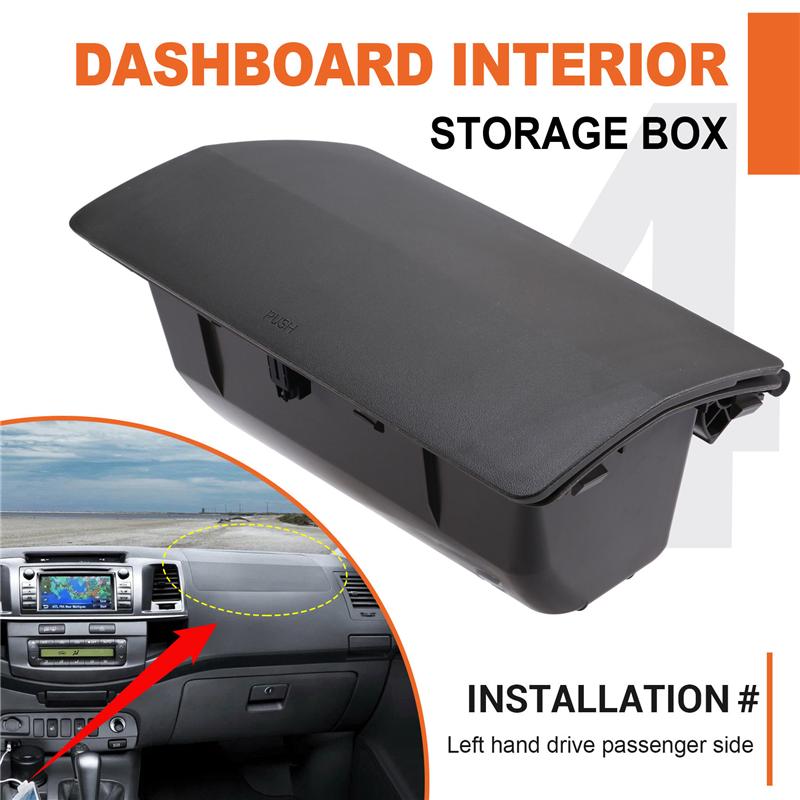 

AB16-554410K010 Car Upper trument Panel Glove Box For Toyota Hilux Vigo 2005-2014 Dashboard Storage Box Left-Hand Drive сірий